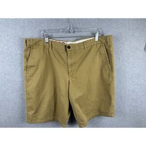 Dockers‎ Arkansas Razorbacks Chino Shorts Men's 42 Tan Solid High Rise NCAA